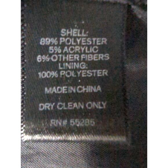 EXPRESS One Eleven Black White Herringbone Tweed Button Up Jacket Womens Size XS - Picture 7 of 7